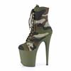Pleaser - FLAMINGO1020CAMO Bottes de plateforme, Pole dance chaussures - Chaussures de pole dance - Vert Product image